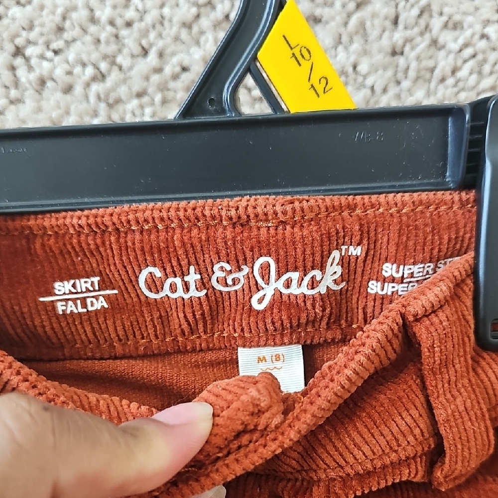 Cat & Jack Rust Corduroy Pencil Skirt - Picture 2 of 3